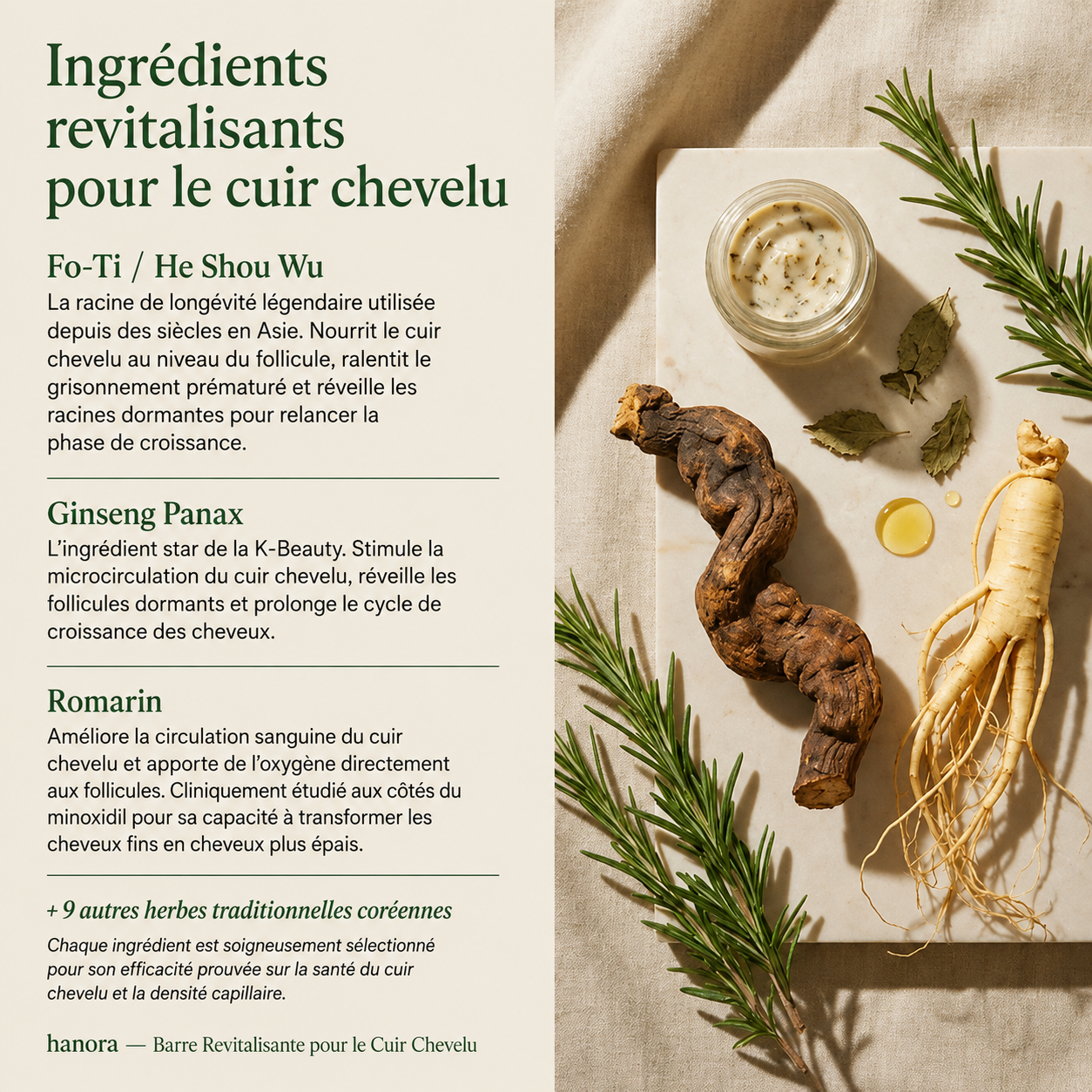 Savon Anti-Chute | 12 Plantes Coréennes Naturelles